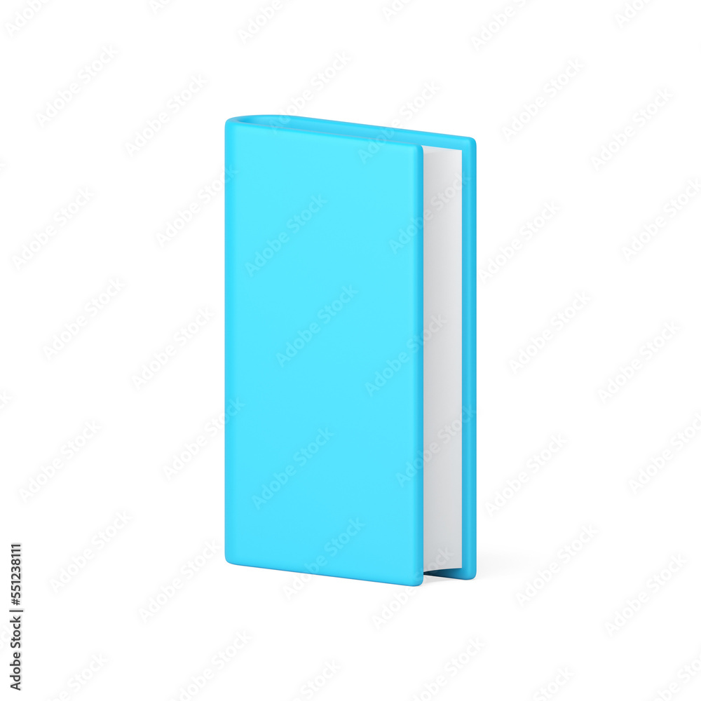 Book blue cover educational academic schoolbook for knowledge learning 3d icon Book blue cover educational academic schoolbook for knowledge learning 3d icon