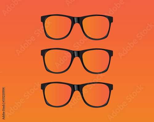 Classic Vintage Sunglasses Realistic Isolated Vector Illustration Classic Vintage Sunglasses Realistic Isolated Vector Illustration