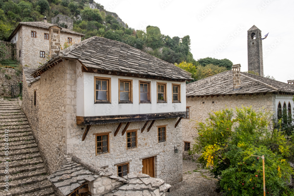Old Houses in Pocitelj Village, Bosnia and Herzegovina
