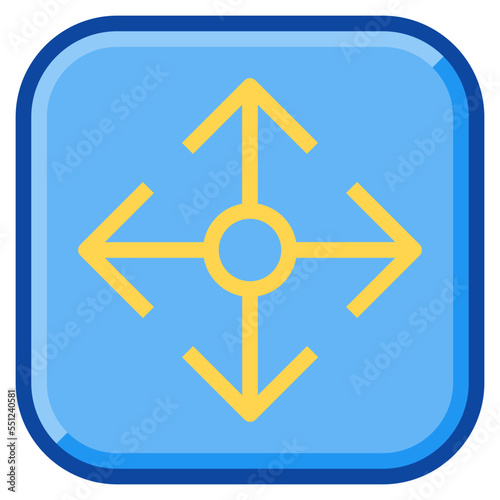 move two tone icon