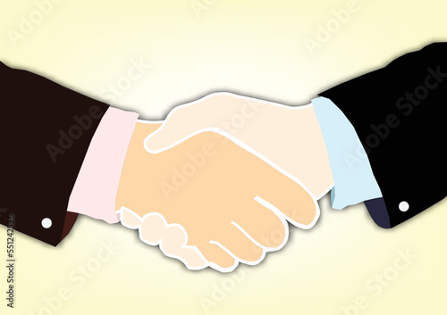shake hand symbol of business cooperation