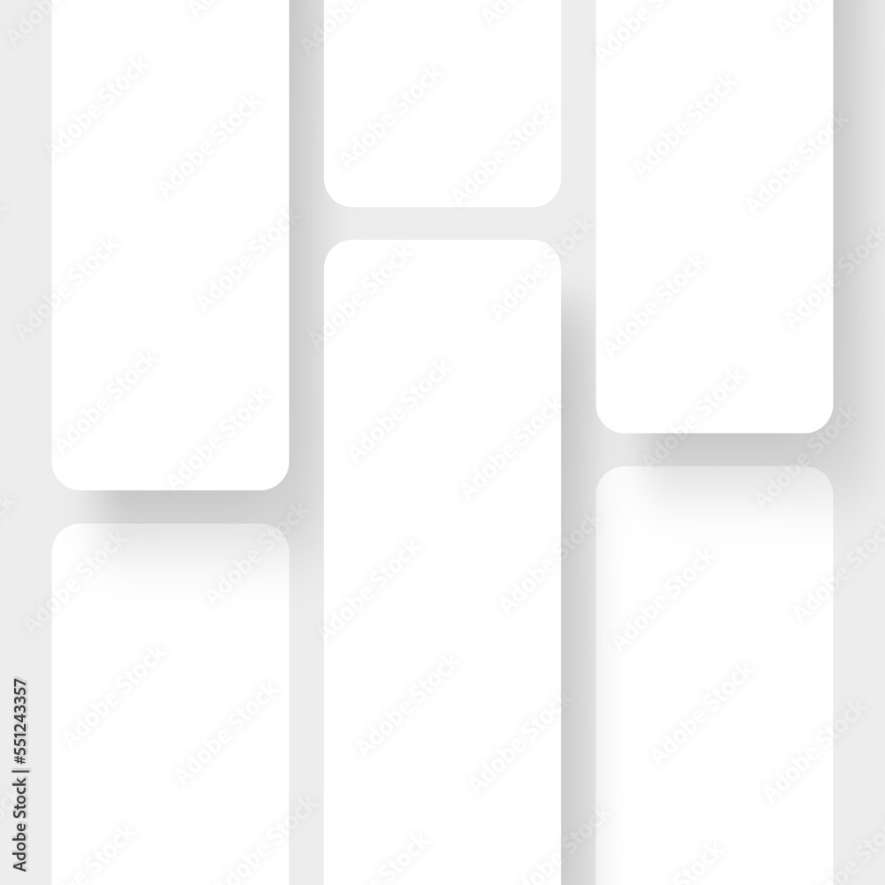 Blank Phone Screens For Showing Mobile Website Responsive Version. Vector Illustration Blank Phone Screens For Showing Mobile Website Responsive Version. Vector Illustration