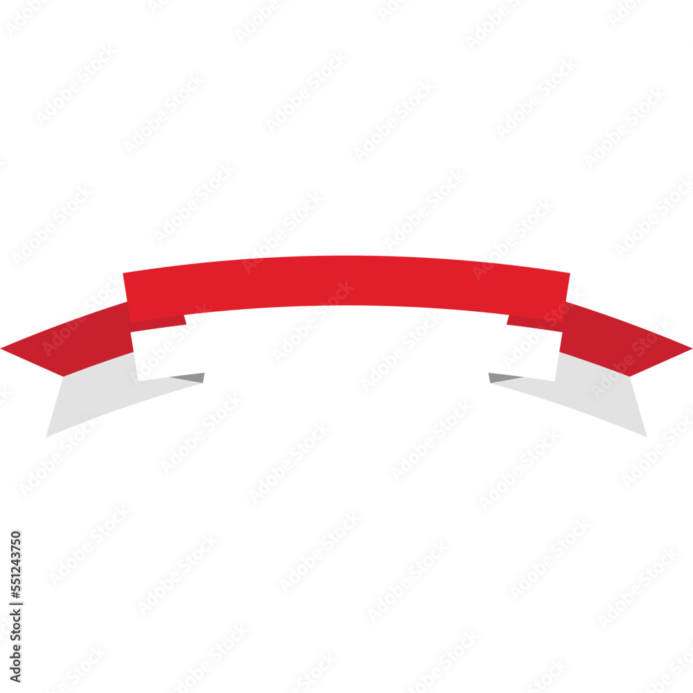 Indonesian Flag Ribbon Indonesian Flag Ribbon