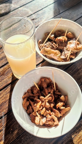 nuts and dried fruits