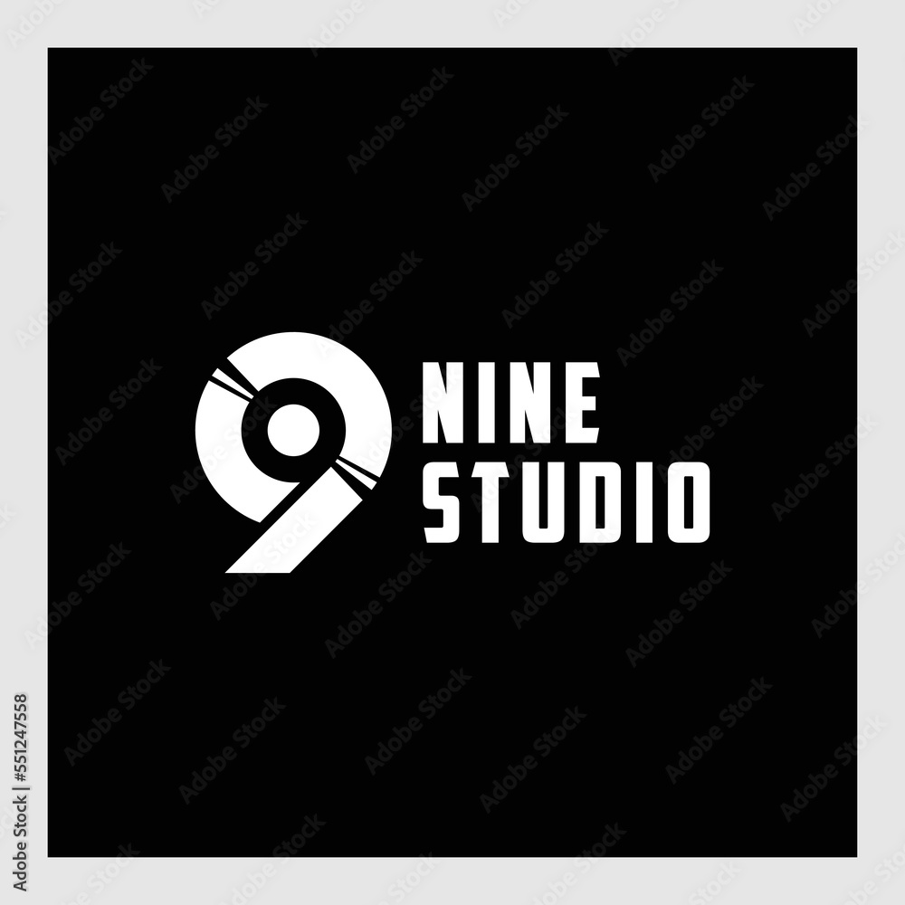 number nine logo.Modern Vector Logo Number 9 number nine logo.Modern Vector Logo Number 9