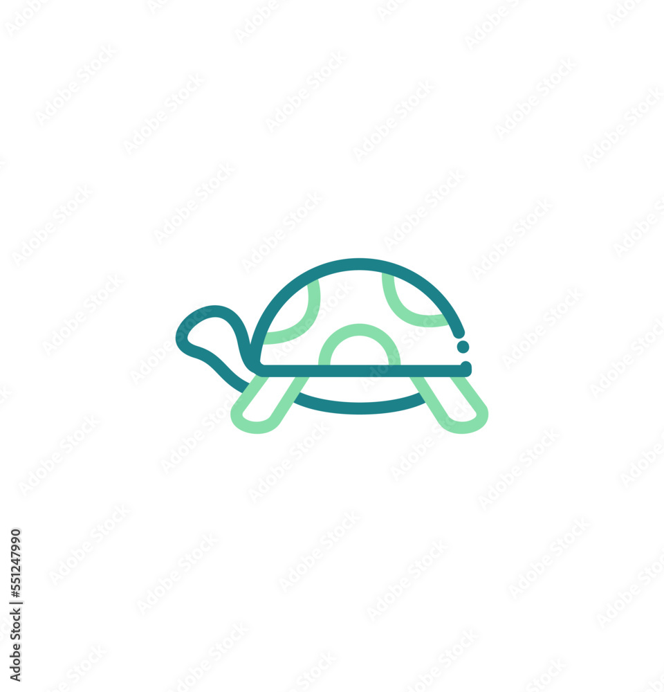 Fototapeta premium turtle icon vector illustration logo template for many purpose. Isolated on white background.
