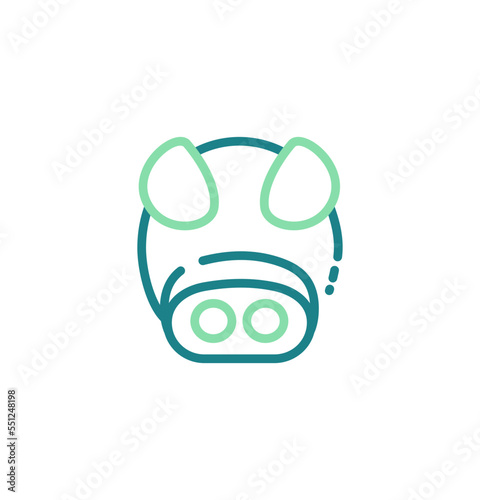 pig icon vector illustration logo template for many purpose. Isolated on white background.