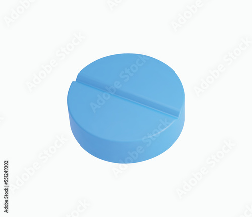 3d Realistic Medicinal Capsule vector illustration