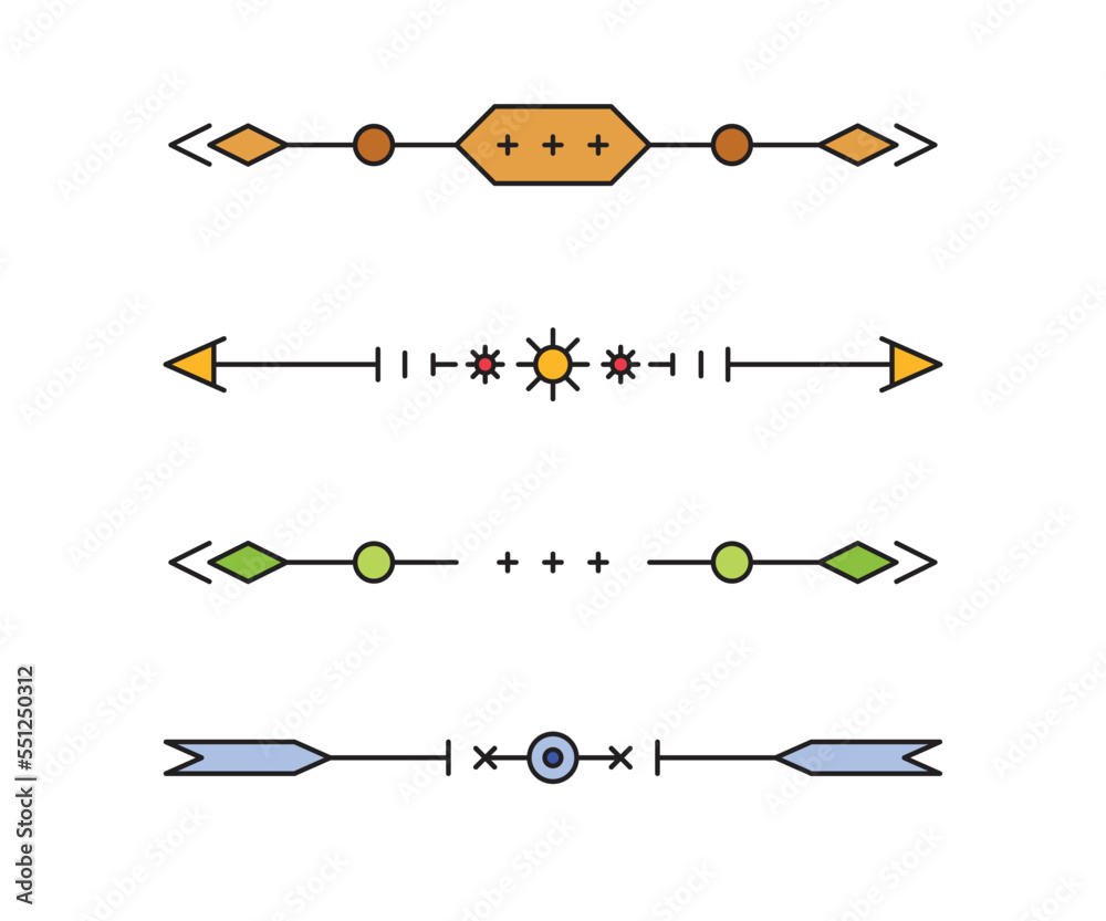 decorative text dividers and separators illustration Stock Vector ...