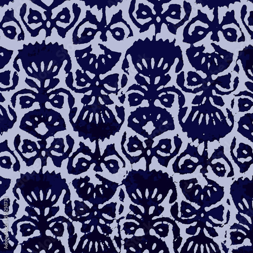 Ajrakh Pattern and block print Pattern with batik print allovers textile pattern