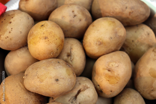 Close view of   Boiled potatoes