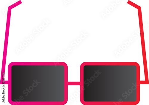 Sunglasses Icon. Dark Sunglasses Vector Illustration gradient vector photo