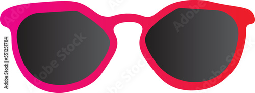 Sunglasses Icon. Dark Sunglasses Vector Illustration gradient vector