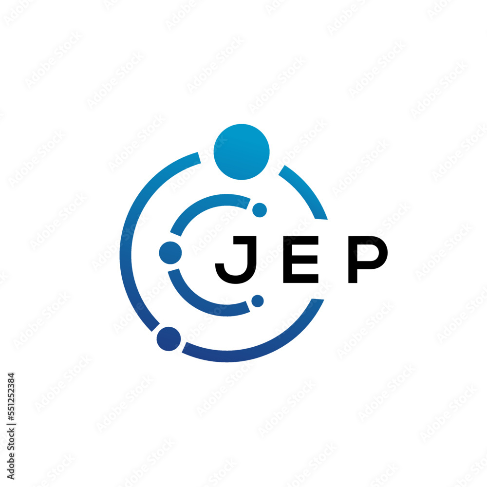 JEP letter technology logo design on white background. JEP creative initials letter IT logo concept. JEP letter design. JEP letter technology logo design on white background. JEP creative initials letter IT logo concept. JEP letter design.