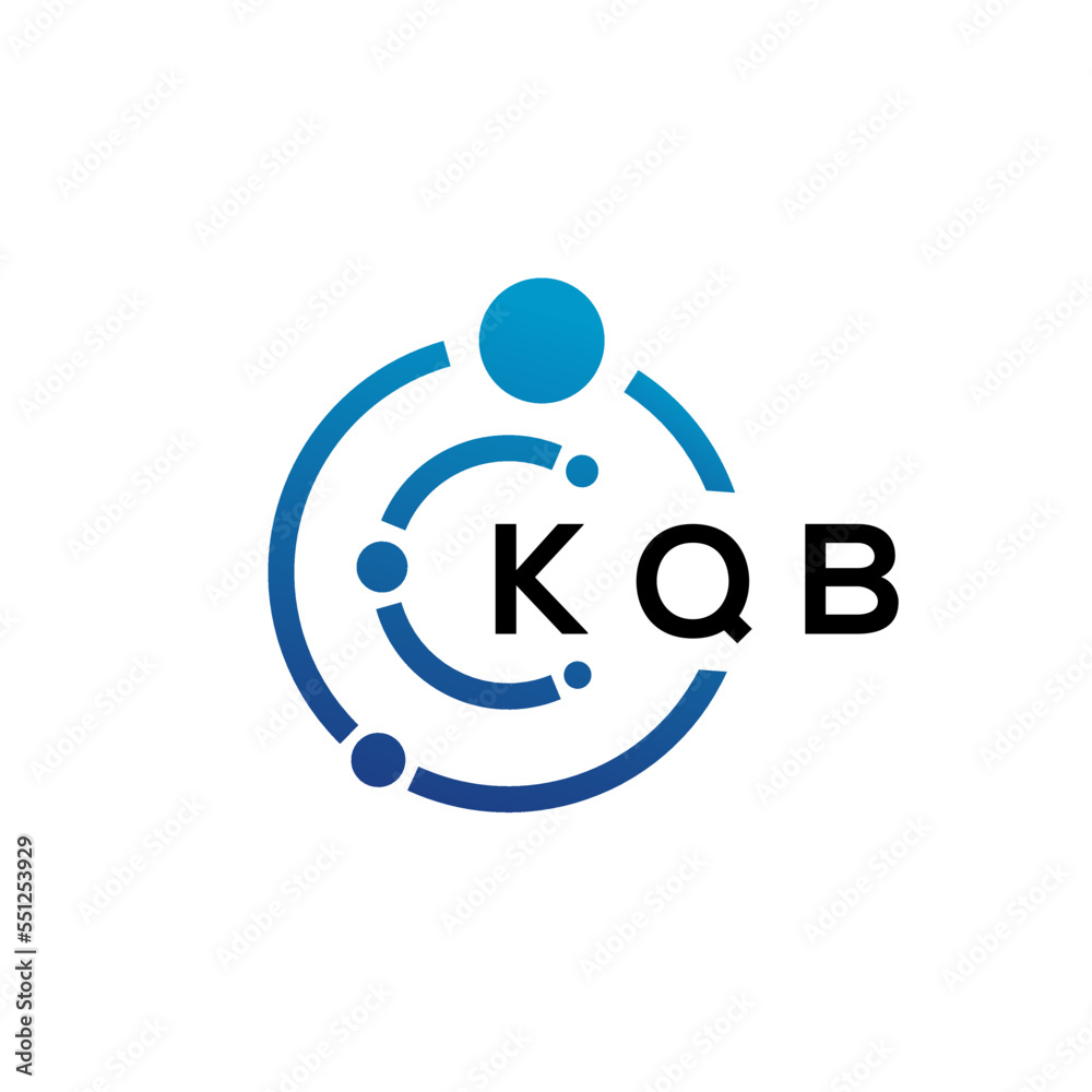 KQB letter technology logo design on white background. KQB creative initials letter IT logo concept. KQB letter design. KQB letter technology logo design on white background. KQB creative initials letter IT logo concept. KQB letter design.
