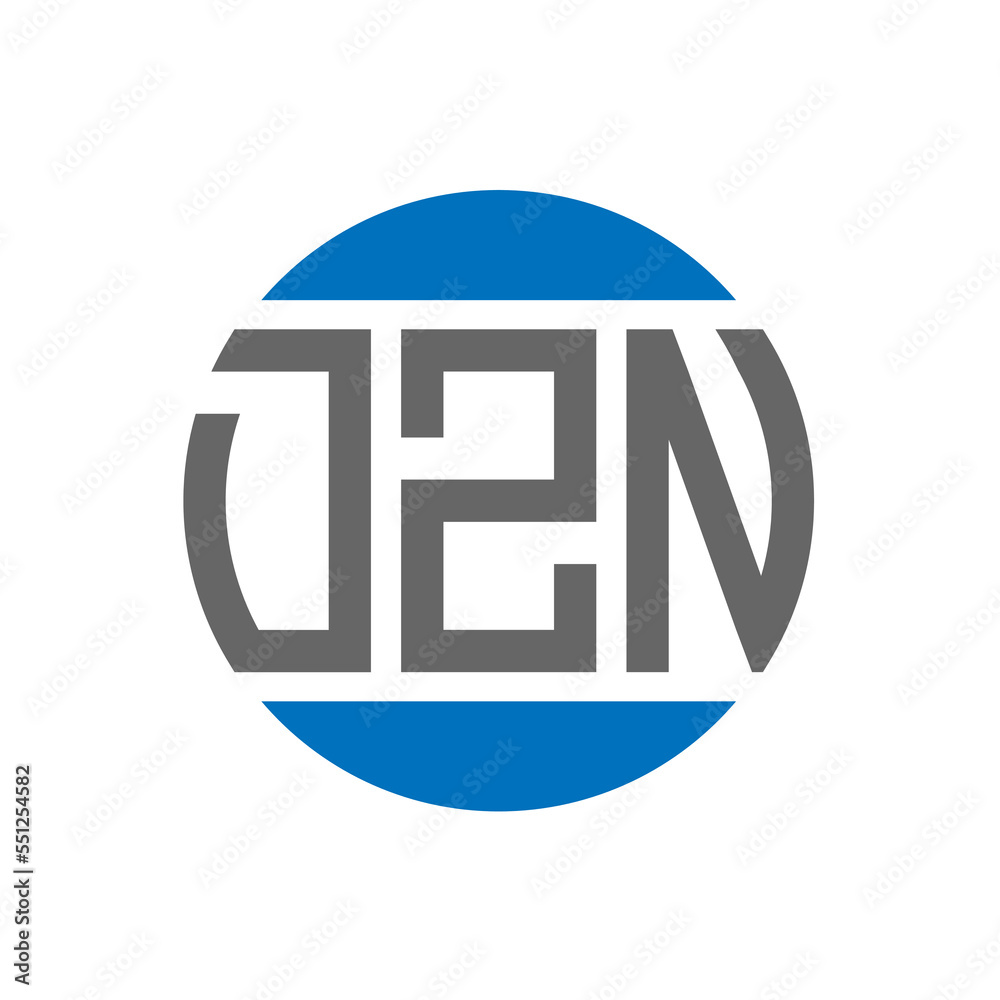 DZN letter logo design on white background. DZN creative initials circle logo concept. DZN letter design. DZN letter logo design on white background. DZN creative initials circle logo concept. DZN letter design.