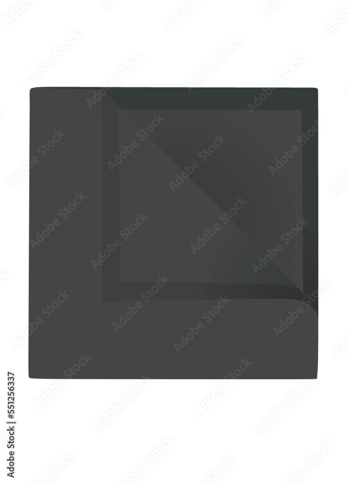 Black hotel towel. vector illustration Black hotel towel. vector illustration