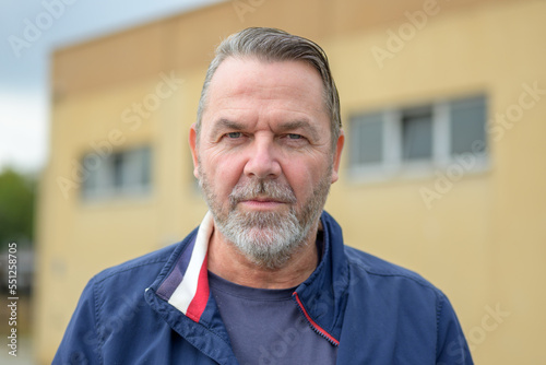 Εκτύπωση καμβά Middle aged man with a stern look