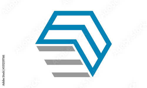 unique cube icon logo