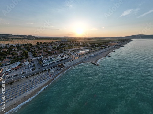 Foto aerea costa porto recanati
