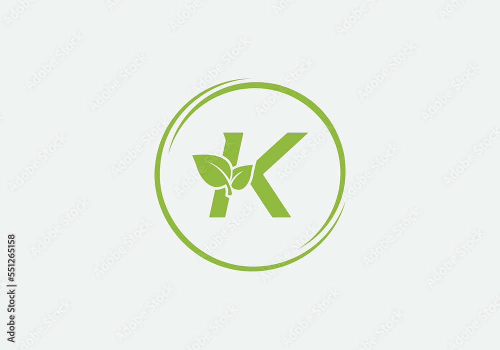 Green leaf circle logo and Eco nature business symbol design vector ...