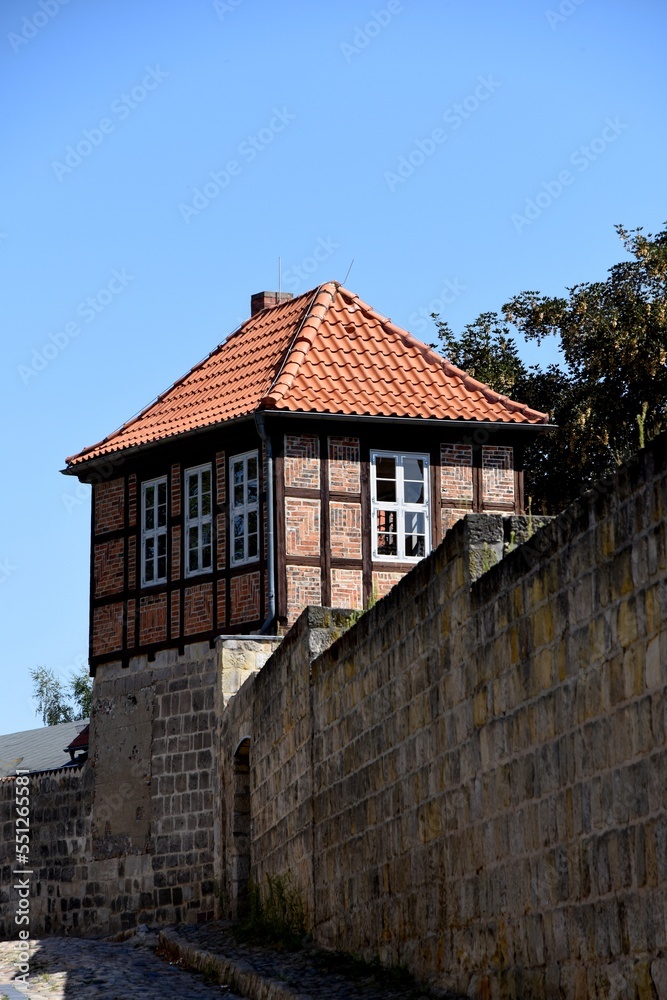 Quedlinburg, Wieckhaus an der Stadtmauer