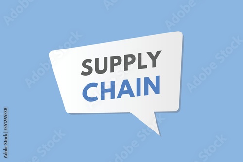 supply chain text Button. supply chain Sign Icon Label Sticker Web Buttons 