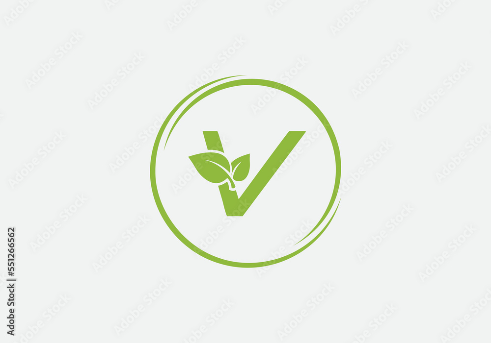 Green leaf circle logo and Eco nature business symbol design vector ...