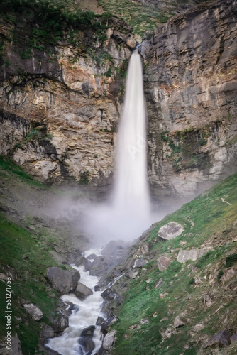 picture of a waterfall in the mountain