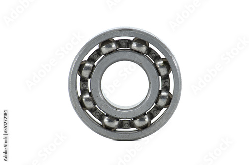 Ball bearing over transparent background