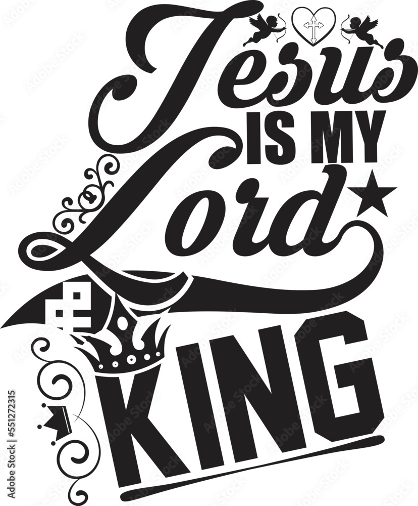 Fototapeta premium jesus is my load and king