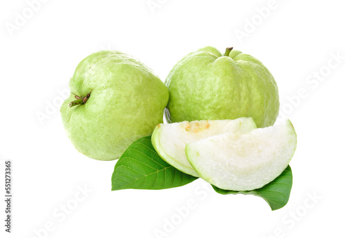 Fresh guava on transparent png
