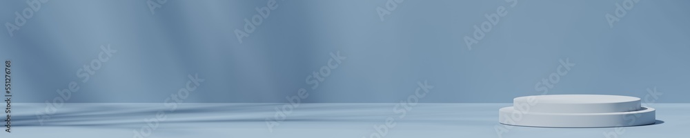 Scene with a podium for product presentation, 3d rendering Scene with a podium for product presentation, 3d rendering