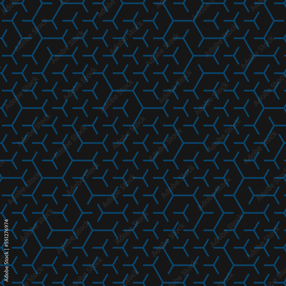 Hexagonal Maze pattern abstract illustration Hexagonal Maze pattern abstract illustration