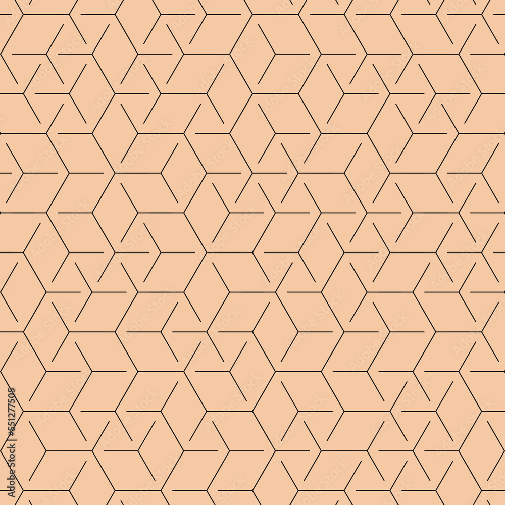 Hexagonal Maze pattern abstract illustration Hexagonal Maze pattern abstract illustration