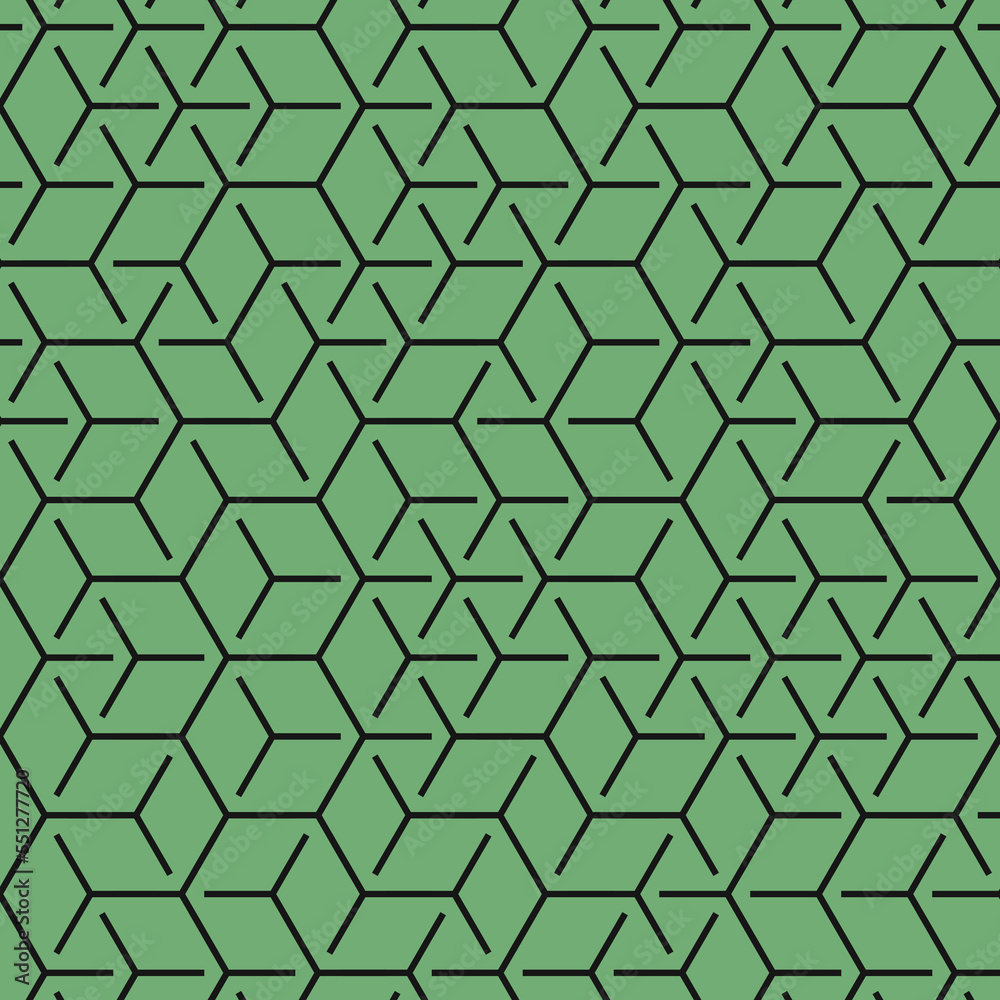  Hexagonal Maze pattern abstract illustration