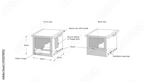 鳥籠 とりかご Clip art of bird cage