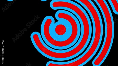 Circle Smooth Transition rotated On Green Screen And Alpha Channel For video intro chanel