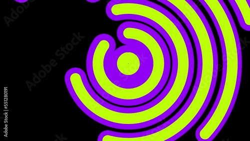 Circle Smooth Transition rotated On Green Screen And Alpha Channel For video intro chanel