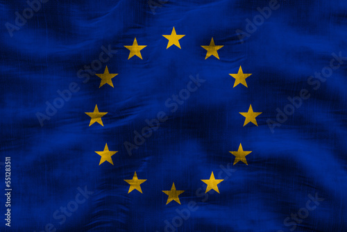 National flag of Europe. Background with flag of Europe.