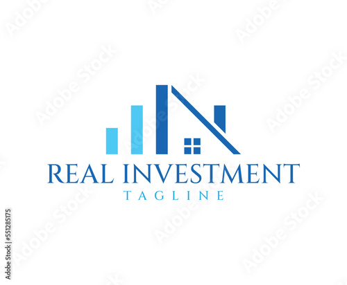 Simple Realty Invest Logo Design Template