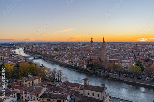Verona al tramonto