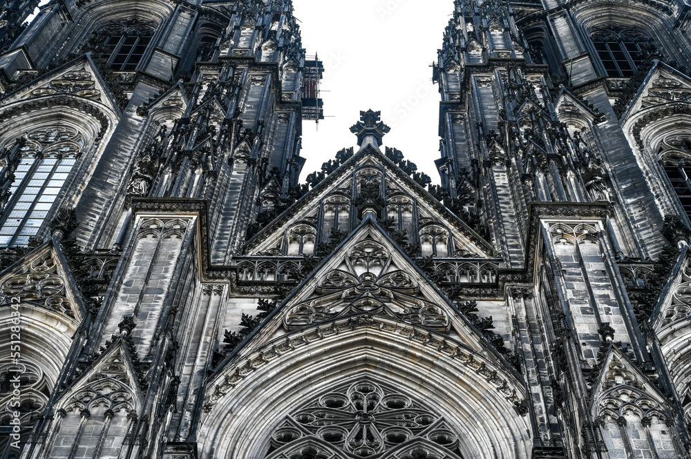 Fototapeta premium Cologne Cathedral, Germany. Catholic Cathedral of Saint Peter in Köln is Germanay's most visited landmark. Second tallest church in Europe. 