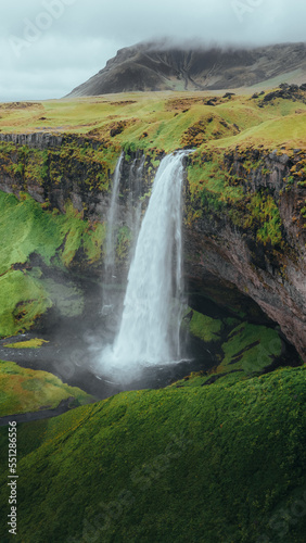Waterfall landscape in Iceland © Ilyas24