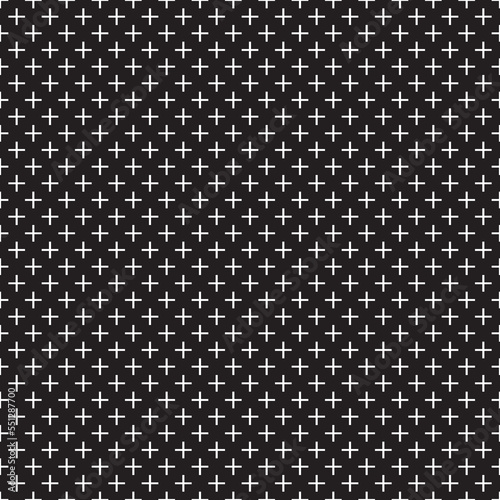 Seamless pattern black and white squares vector for fabric shirt or gift wrapping papers and pastel color wallpaper or grid line geometric background.