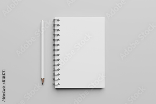 Notebook with pencil © Slex