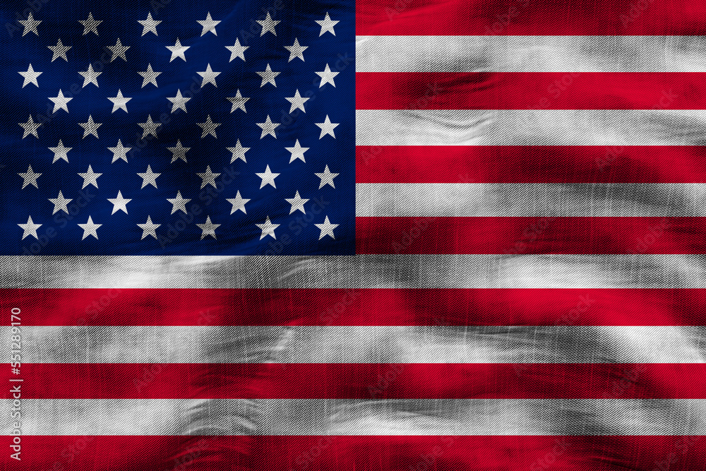 Naklejka premium National flag of United States of America. USA. Background with flag of United States of America. USA