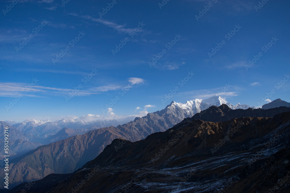 landscape of gosainkunda trek, Nepal. 