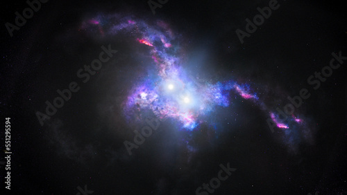 Fototapeta Naklejka Na Ścianę i Meble -  Galaxy and Nebula night sky series elements of this image are furnished by Hubble and Nasa