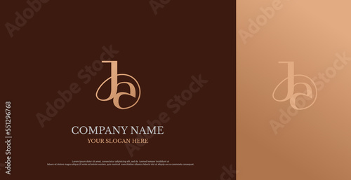 Initial JA Logo Design Vector 